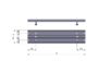 Meccanismo Rototraslante Scorrevole per Tavolo Swing 900 Alluminio Anodizzato/acciaio Zincato mm.700-900 | Omge - immagine 5